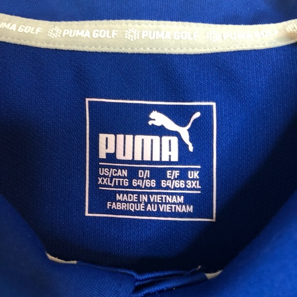 Puma Golf Dry Cell Technology Performance Polo Shirt, XXL, Blue - Picture 4 of 12